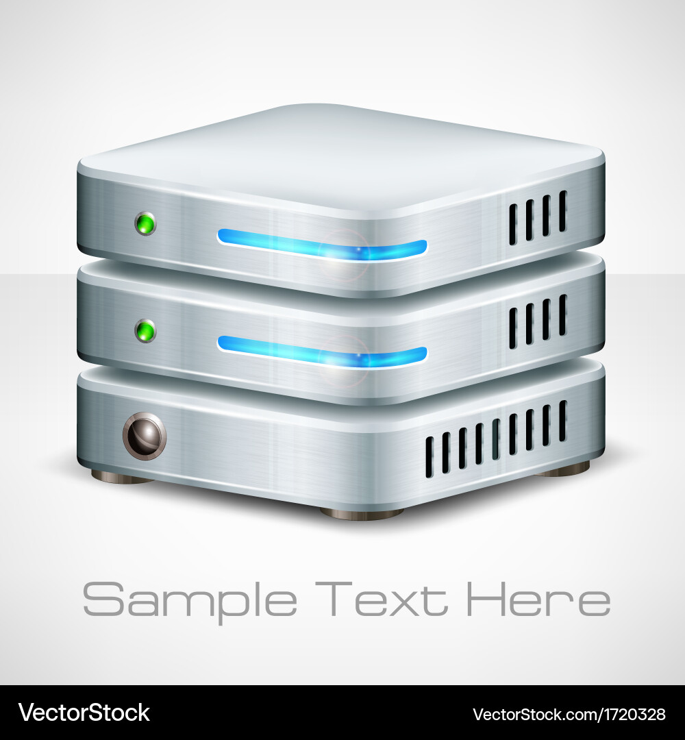 Modern Server Technology Royalty Free Vector Image