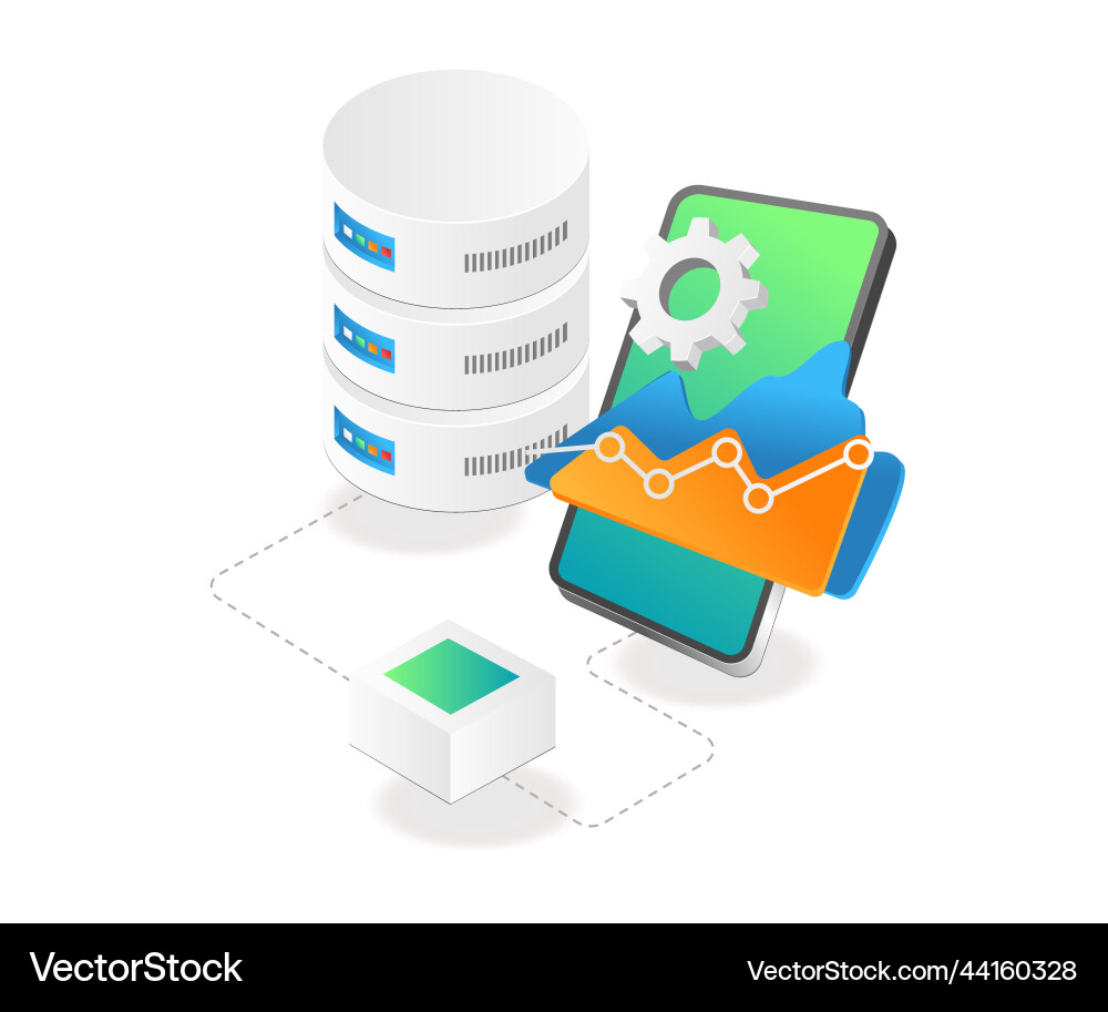 Server analysis data graph Server analysis data graph Vector Image