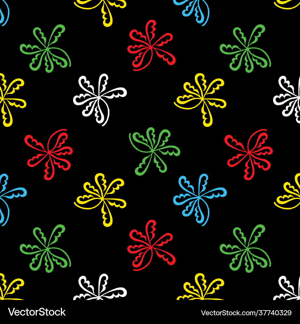 Abstract patterns seamless color doodle sketch Abstract patterns seamless color doodle sketch vector image