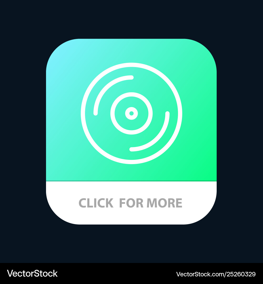 Cd dvd studio mobile app button android and ios Cd dvd studio mobile app button android and ios vector image