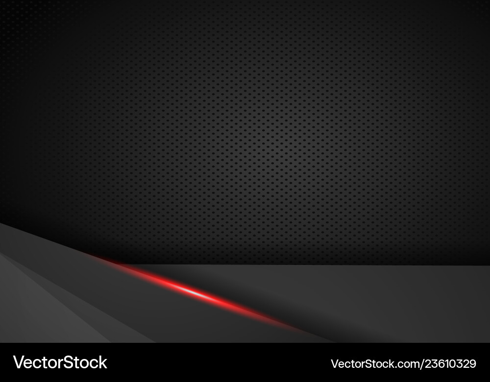Dynamic Red & Black Tech Background vector image