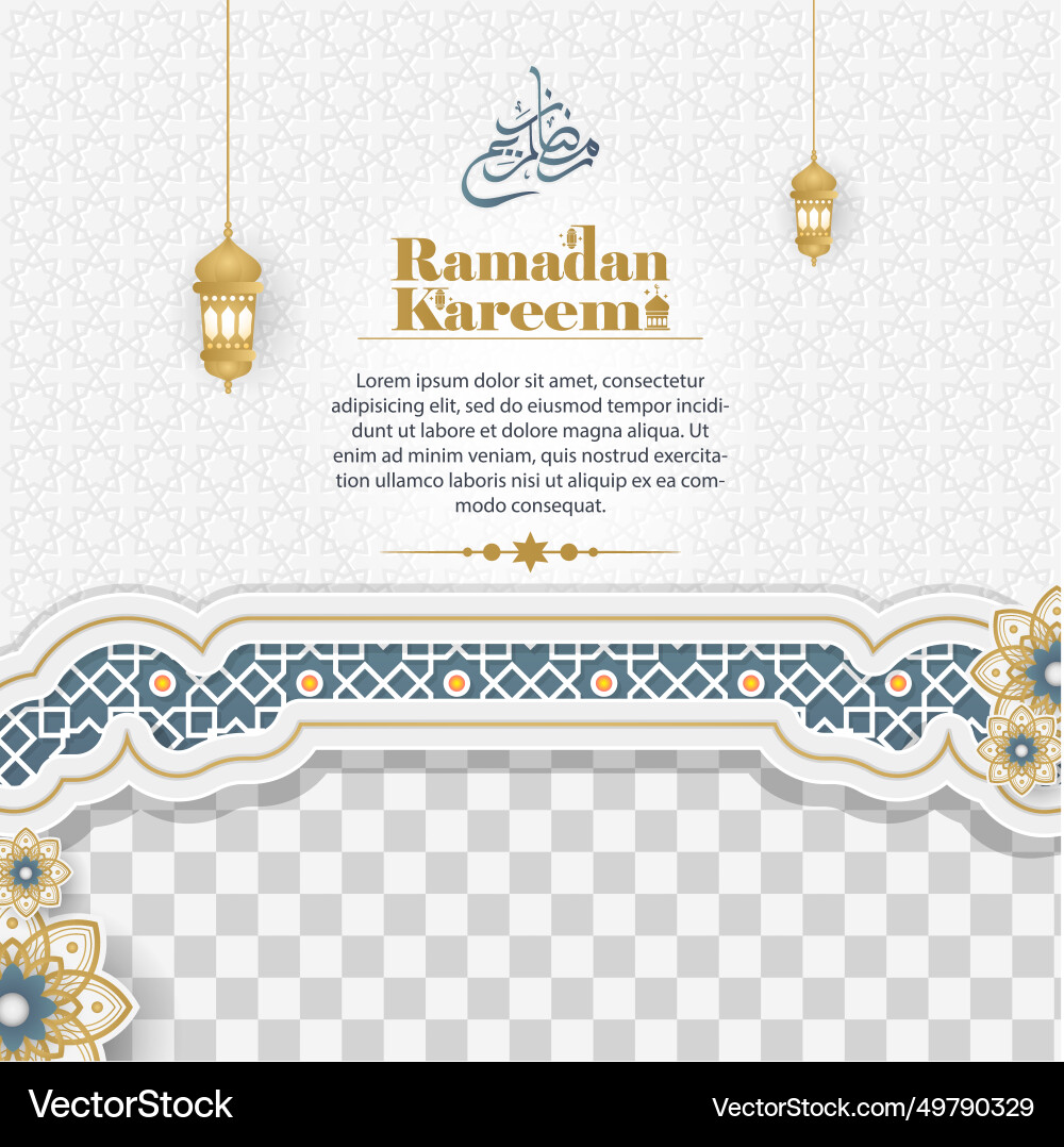 Elegante ramadan kareem hintergrund für poster Elegante ramadan kareem hintergrund für poster vektorbild