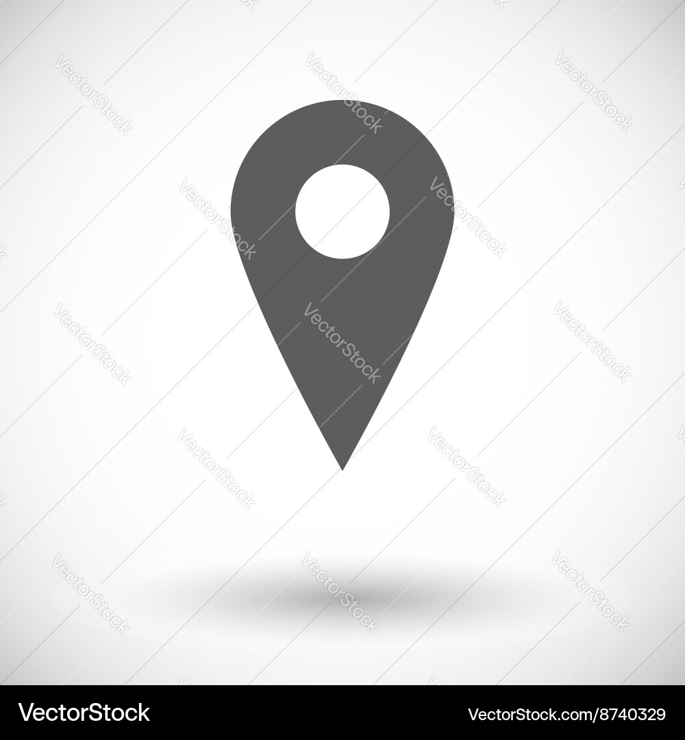 Map pointer flat icon vector image