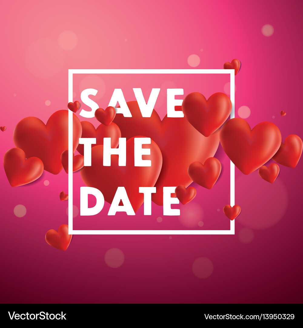 Save the date background Save the date background vector image