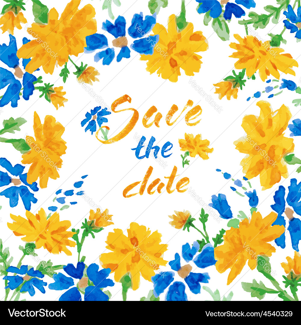 Save the date vector image