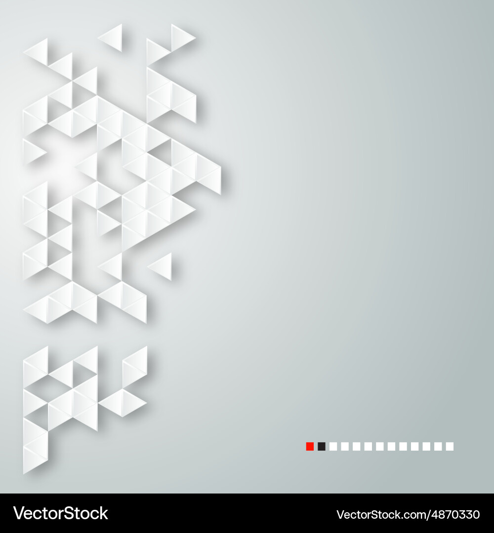 Abstract geometric background with triangle vector image