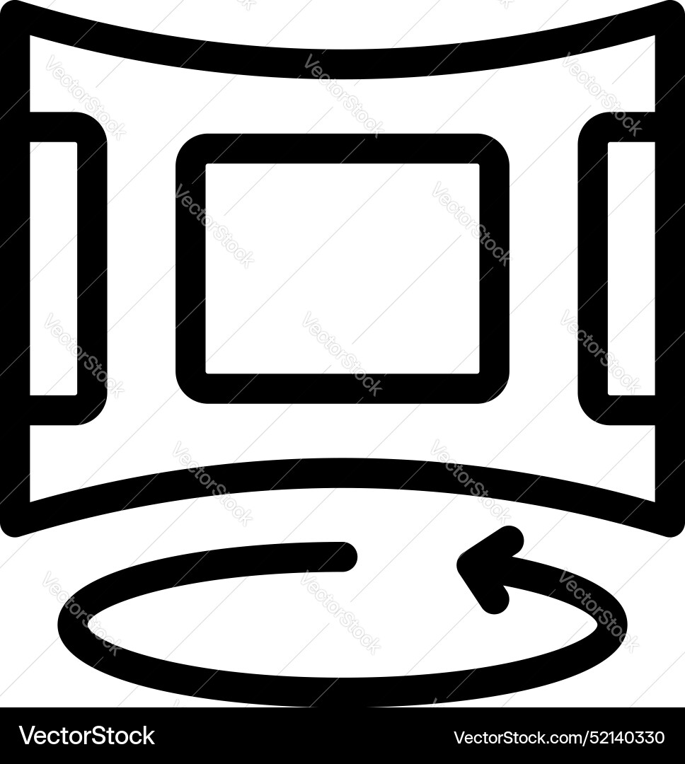 Augmented reality device creating immersive 360 Augmented reality device creating immersive 360 Vector Image
