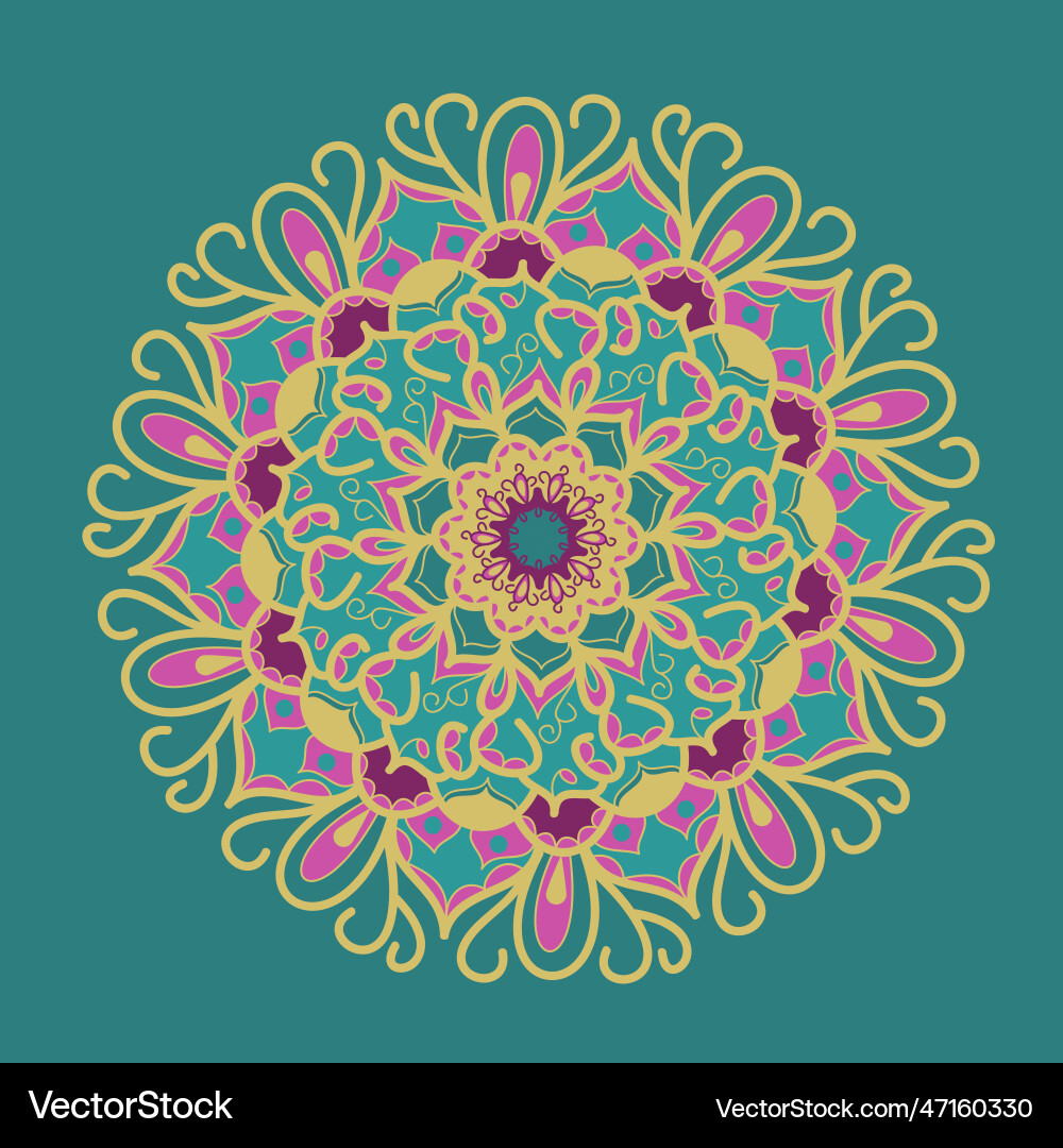 Beautiful color pattern in the shape of a flower Beautiful color pattern in the shape of a flower vector image