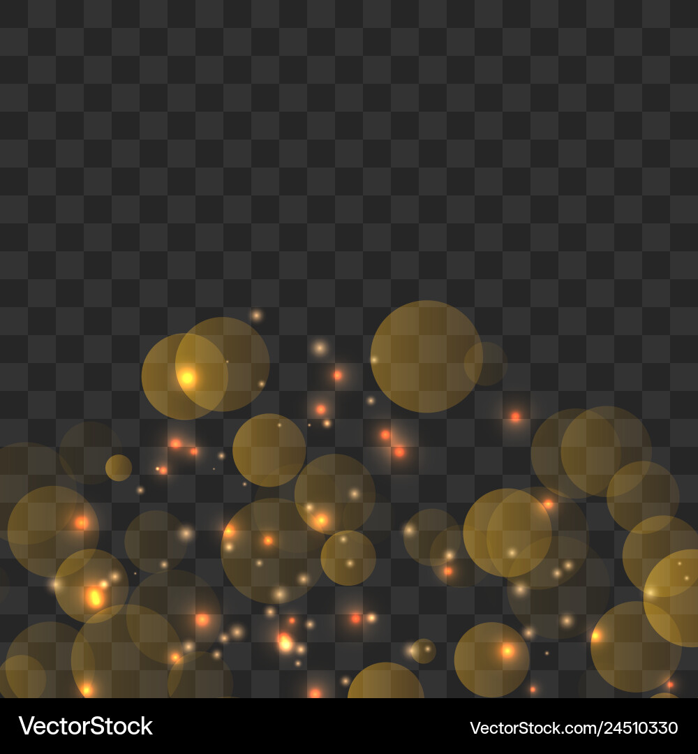 Glowing bokeh lights Vector Image