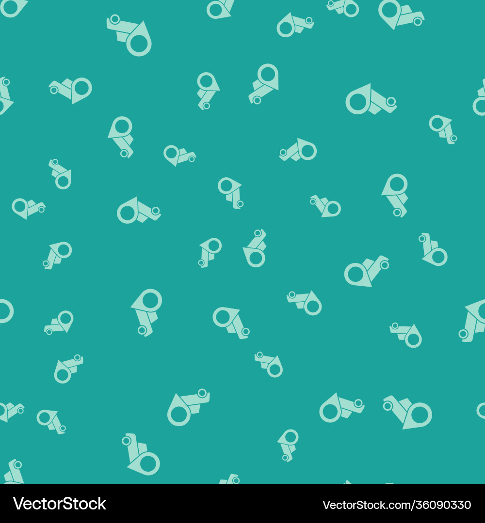 Green map pointer with taxi icon isolated seamless vector image