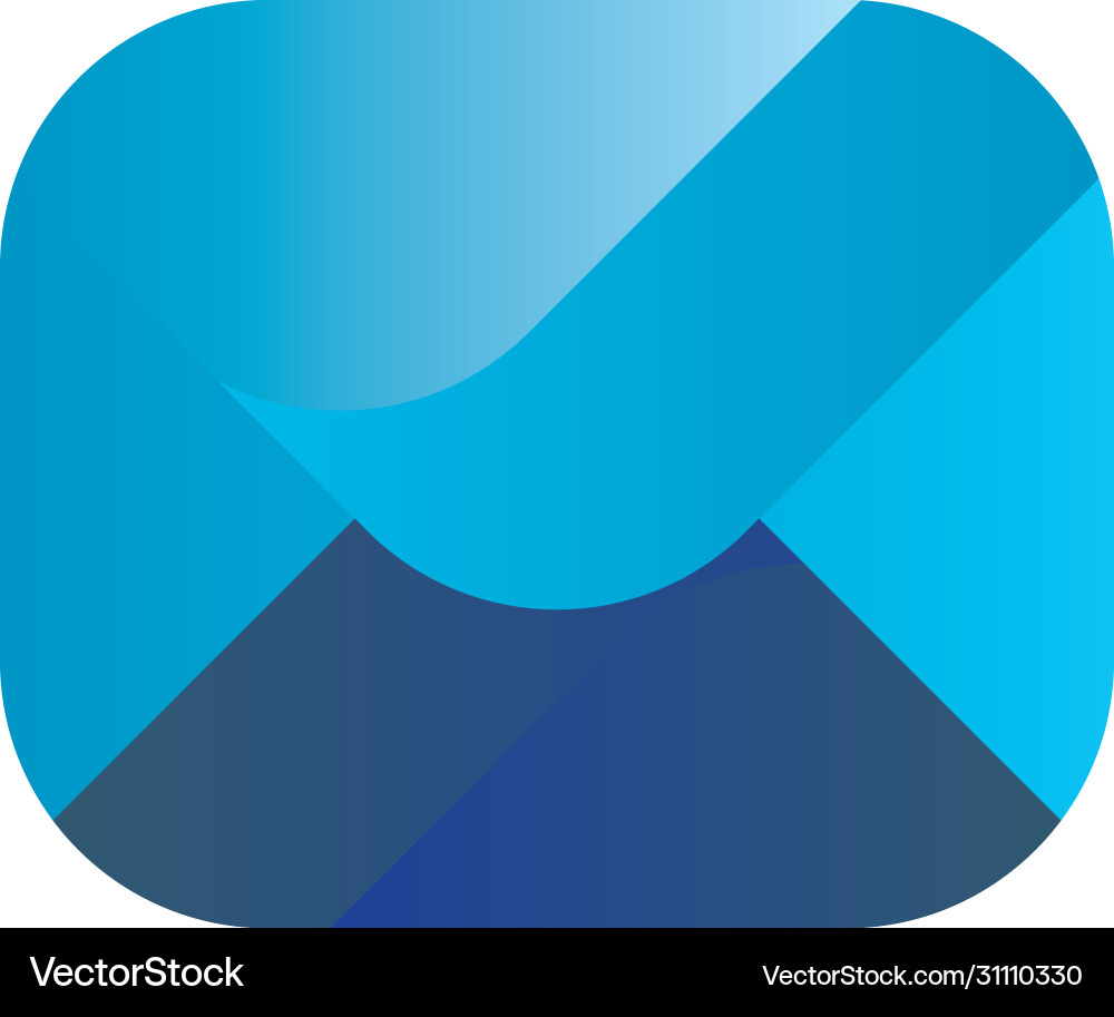 Isolated envelope gradient style icon Isolated envelope gradient style icon vector image