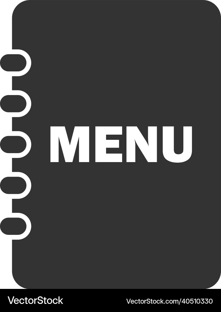 Menu list check Menu list check vector image
