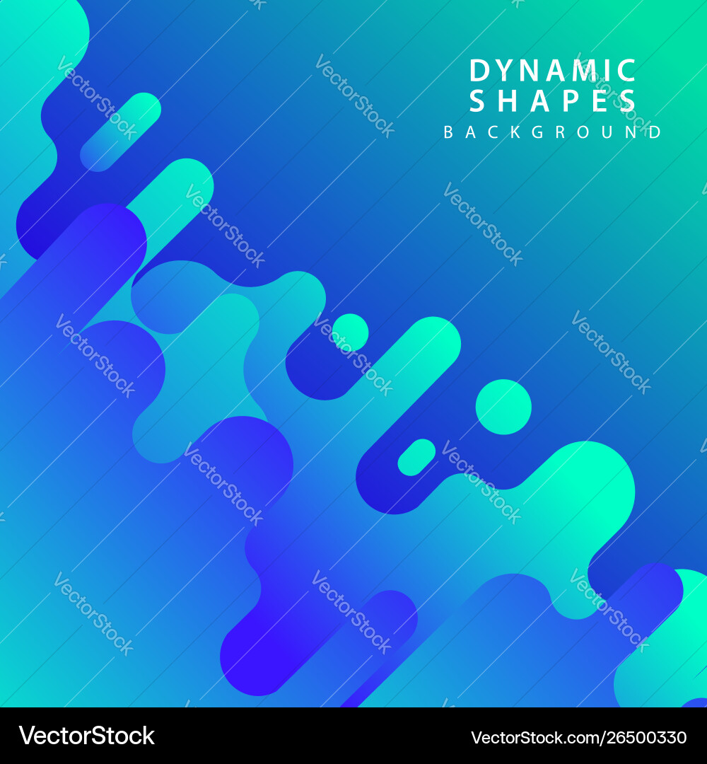 Modern dynamic shapes style background Vector Image