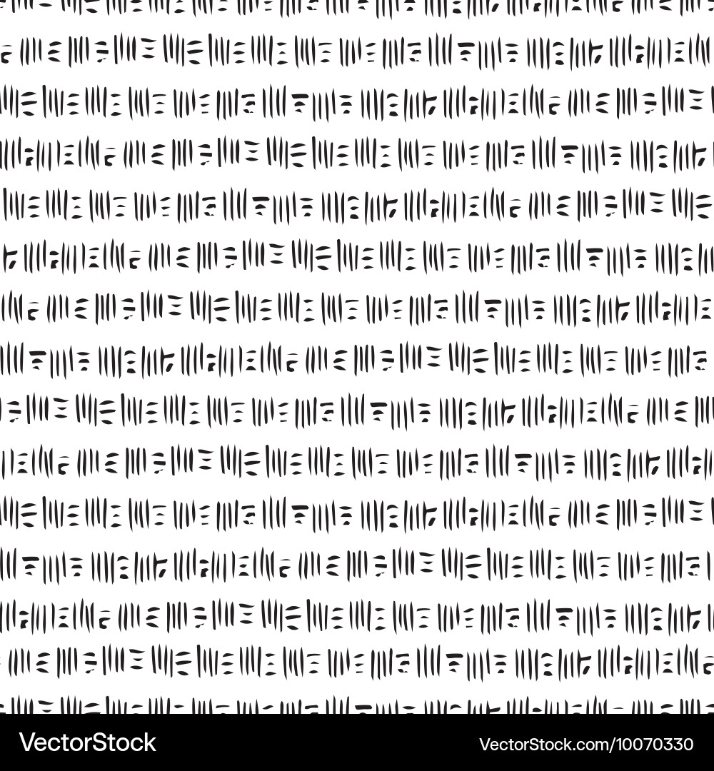 Seamless hand drawn pattern with lines vector image