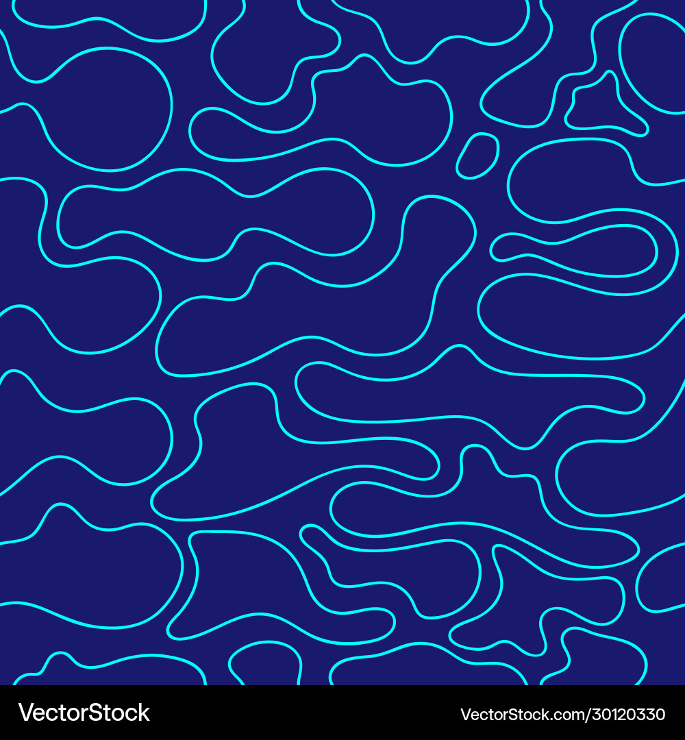 Seamless pattern with fluid abstract liquid vector image
