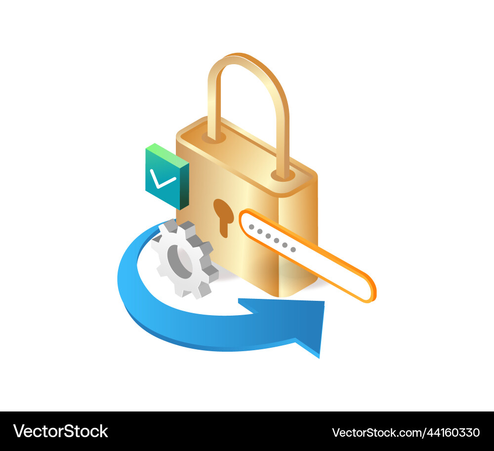 Server data security password Server data security password vector image