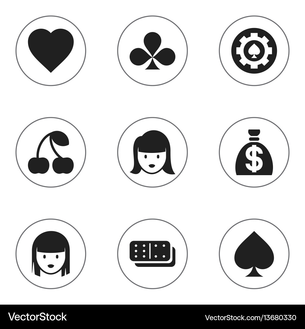Set of 9 editable game icons includes symbols Set of 9 editable game icons includes symbols vector image