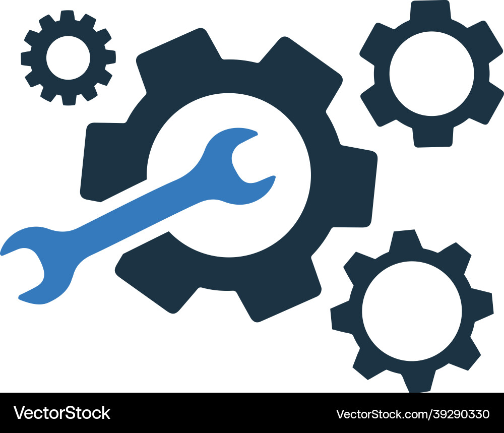 Setting setup configuration optimization icon Vector Image