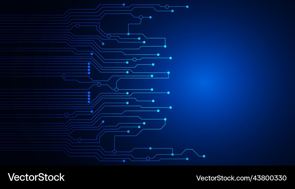 Technology background with hi-tech digital Vector Image