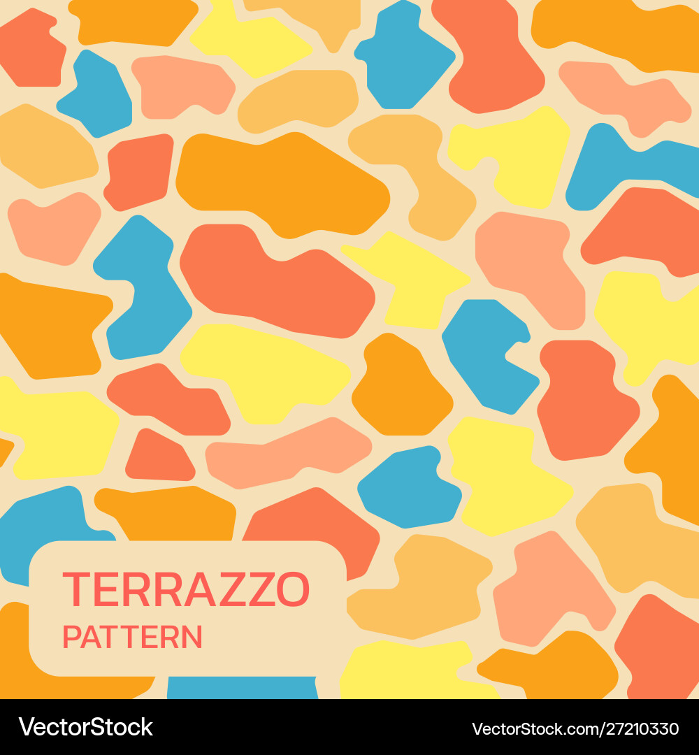 Terrazzo background modern abstract pattern vector image