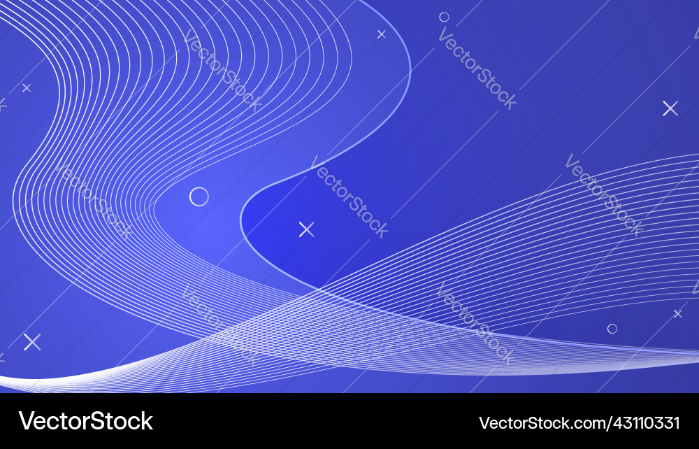 Abstract motion wave gradient line background Vector Image