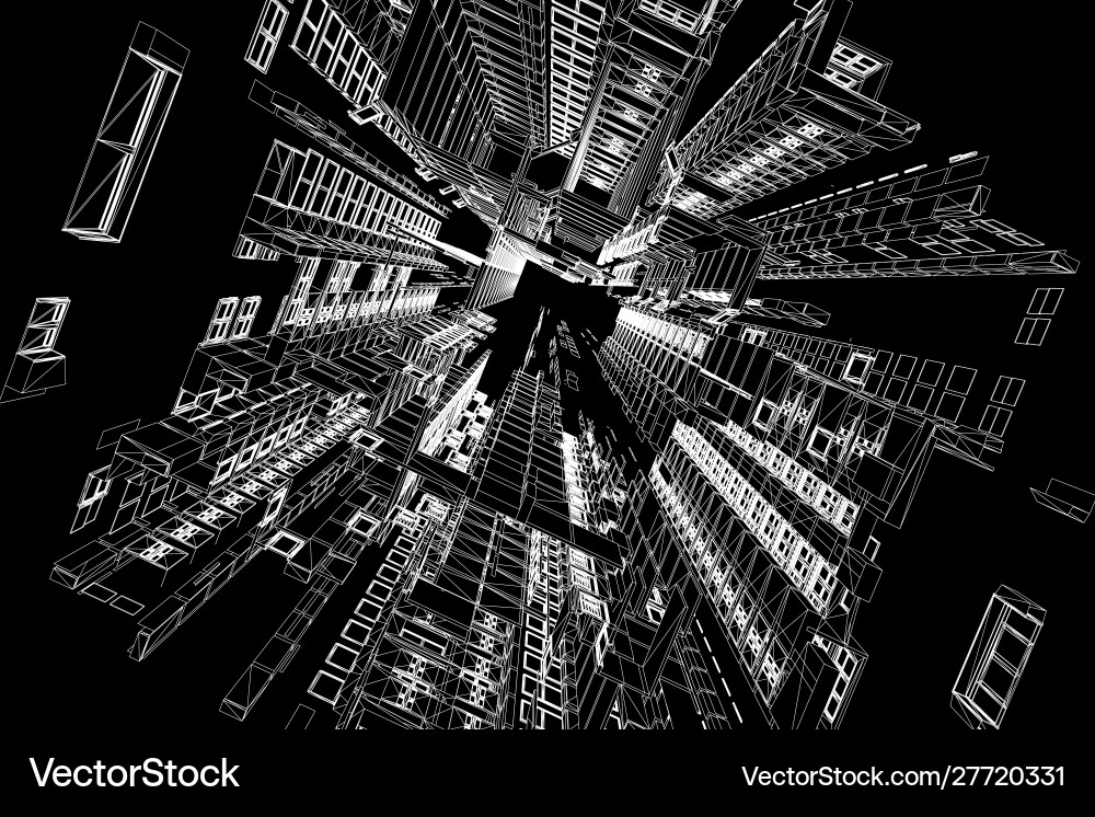 Big data visualization background 3d Big data visualization background 3d vector image