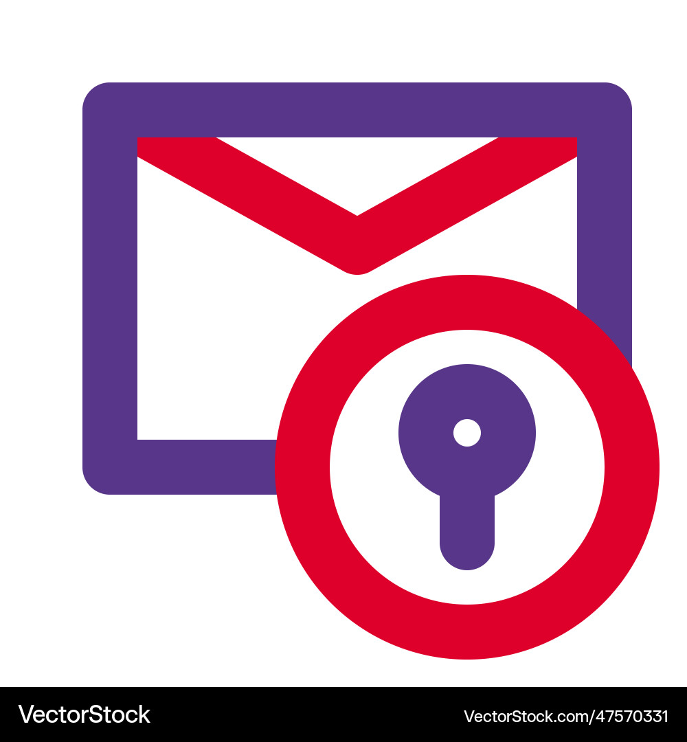 Digital message encrypted for security vector image
