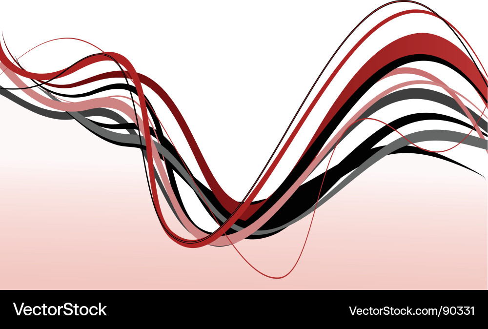 Dynamic Wave Lines vector image