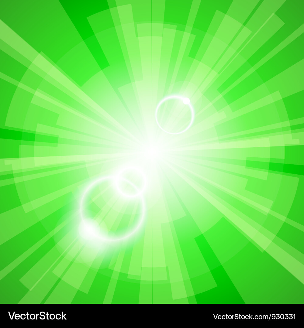 Green light background Royalty Free Vector Image