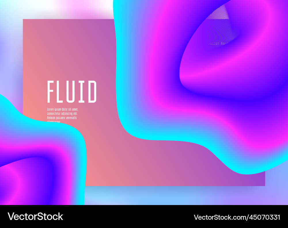 Liquid fluid with dynamic elements and shapes Liquid fluid with dynamic elements and shapes vector image