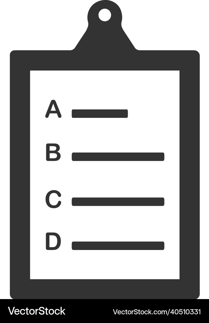 Menu list check Menu list check vector image