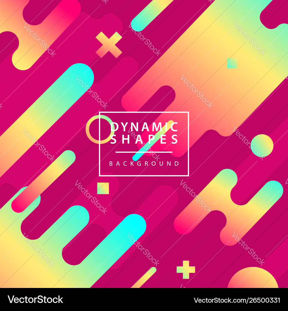 Modern dynamic shapes style background Modern dynamic shapes style background vector image