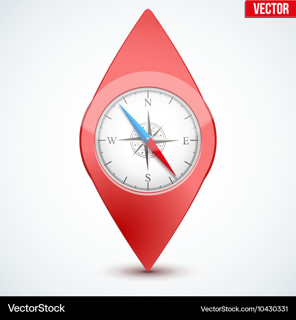 Pointer target for map Vector Image