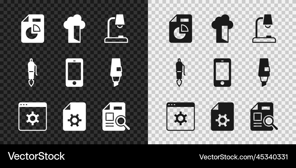Set document with graph chart cloud database Set document with graph chart cloud database vector image