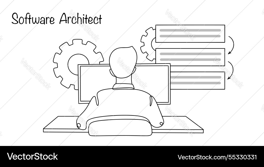 Software architect Software architect vector image