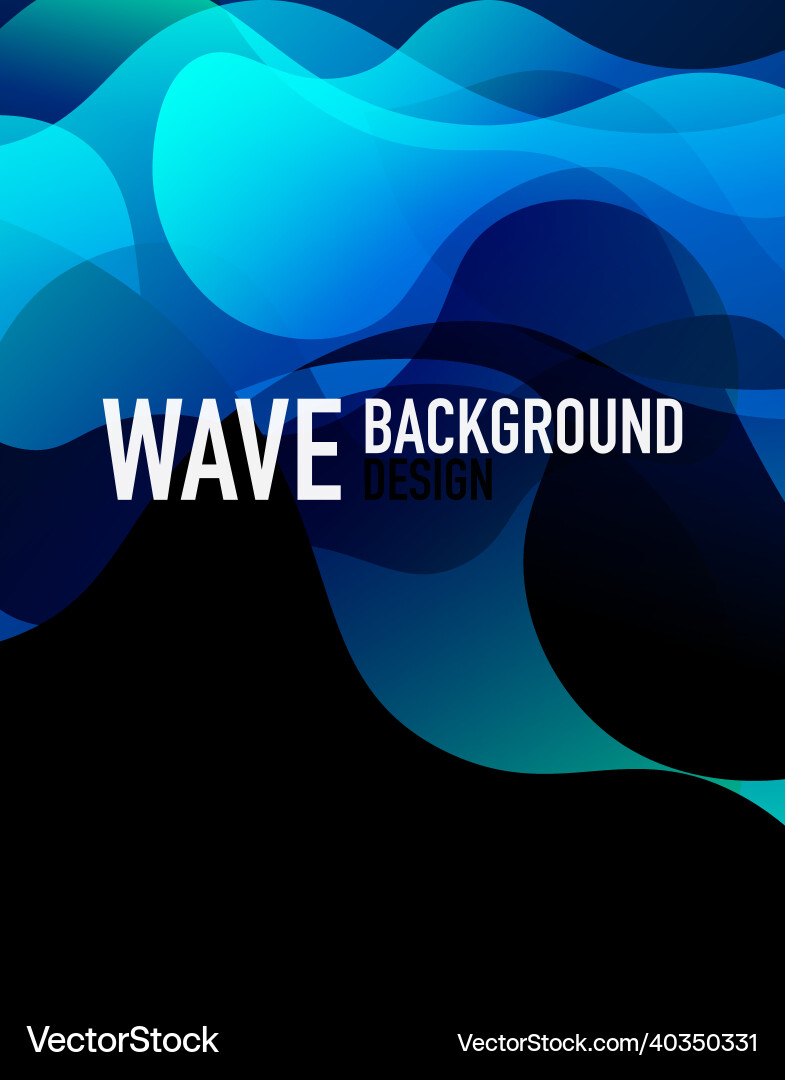 Vertical fluid gradient wave abstract background Vertical fluid gradient wave abstract background Vector Image