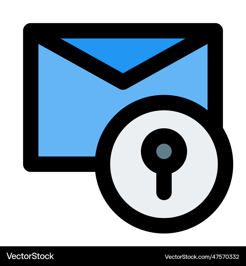 Digital message encrypted for security vector image