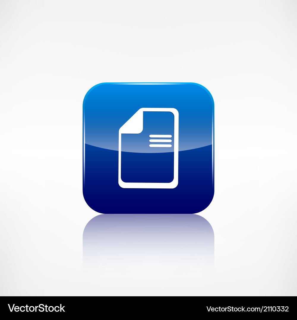 File icon data symbol document format vector image