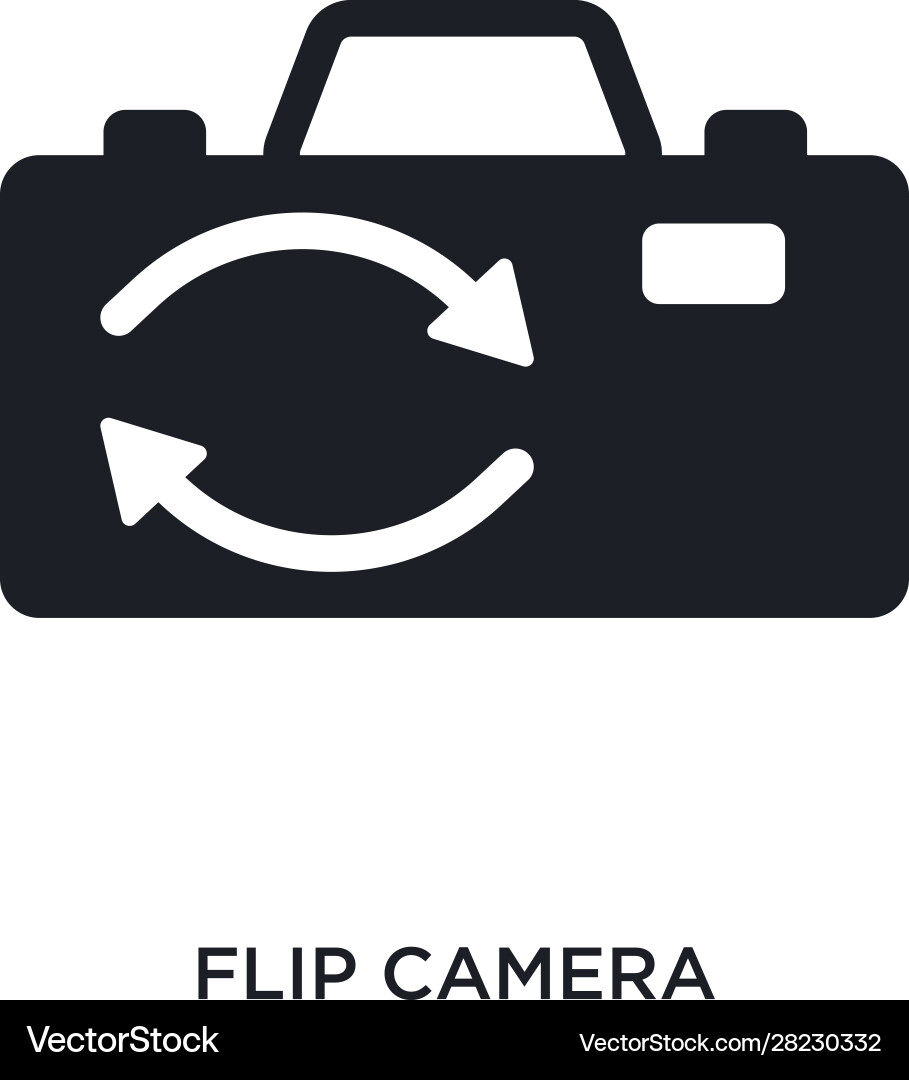 Flip camera isolated icon simple element from Vector Image