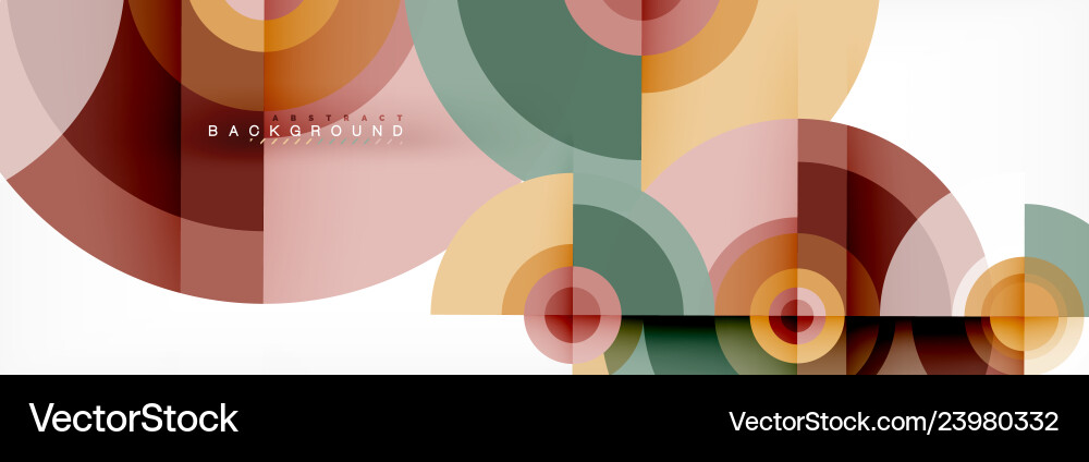 Round circles and triangles abstract background Round circles and triangles abstract background Vector Image