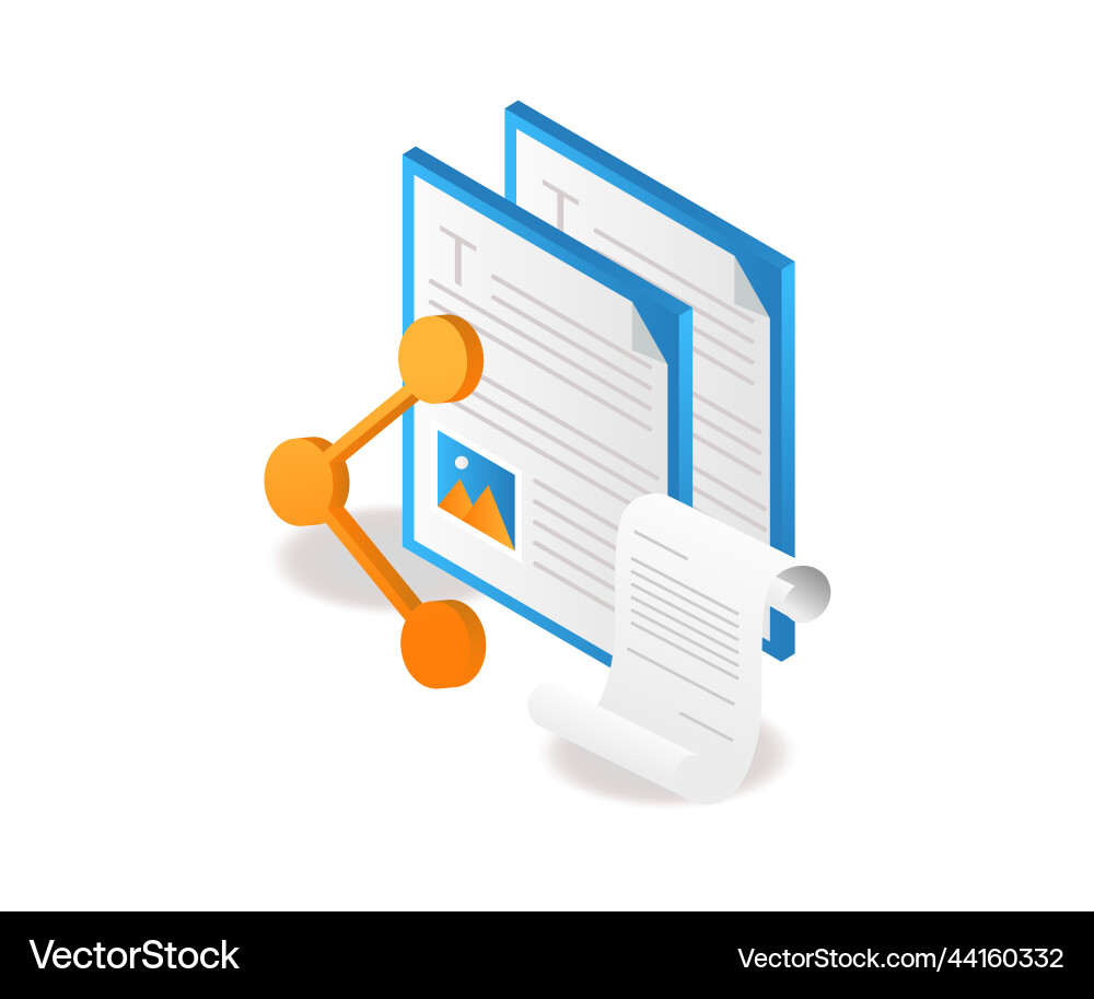 Share data folder Vector Image