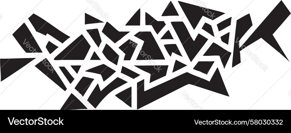 Sharp Geometric Chaos Pattern vector image