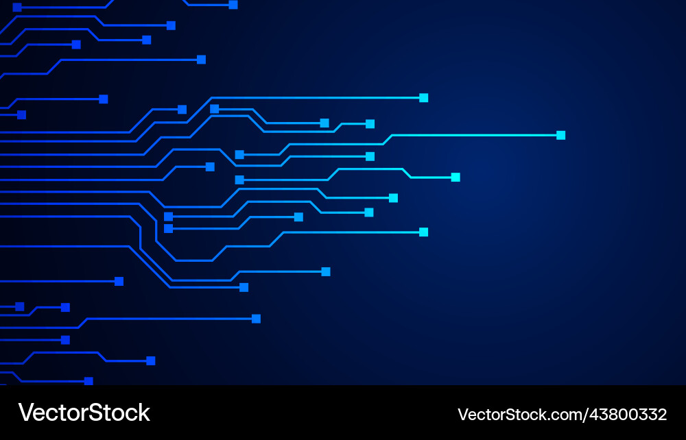 Tech Circuit Background vector image