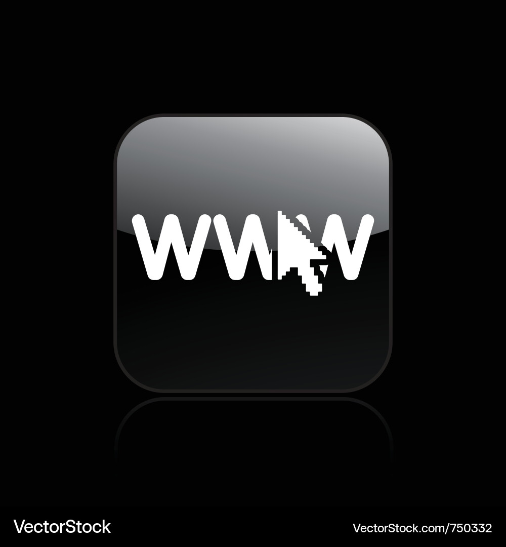 Web connection icon vector image