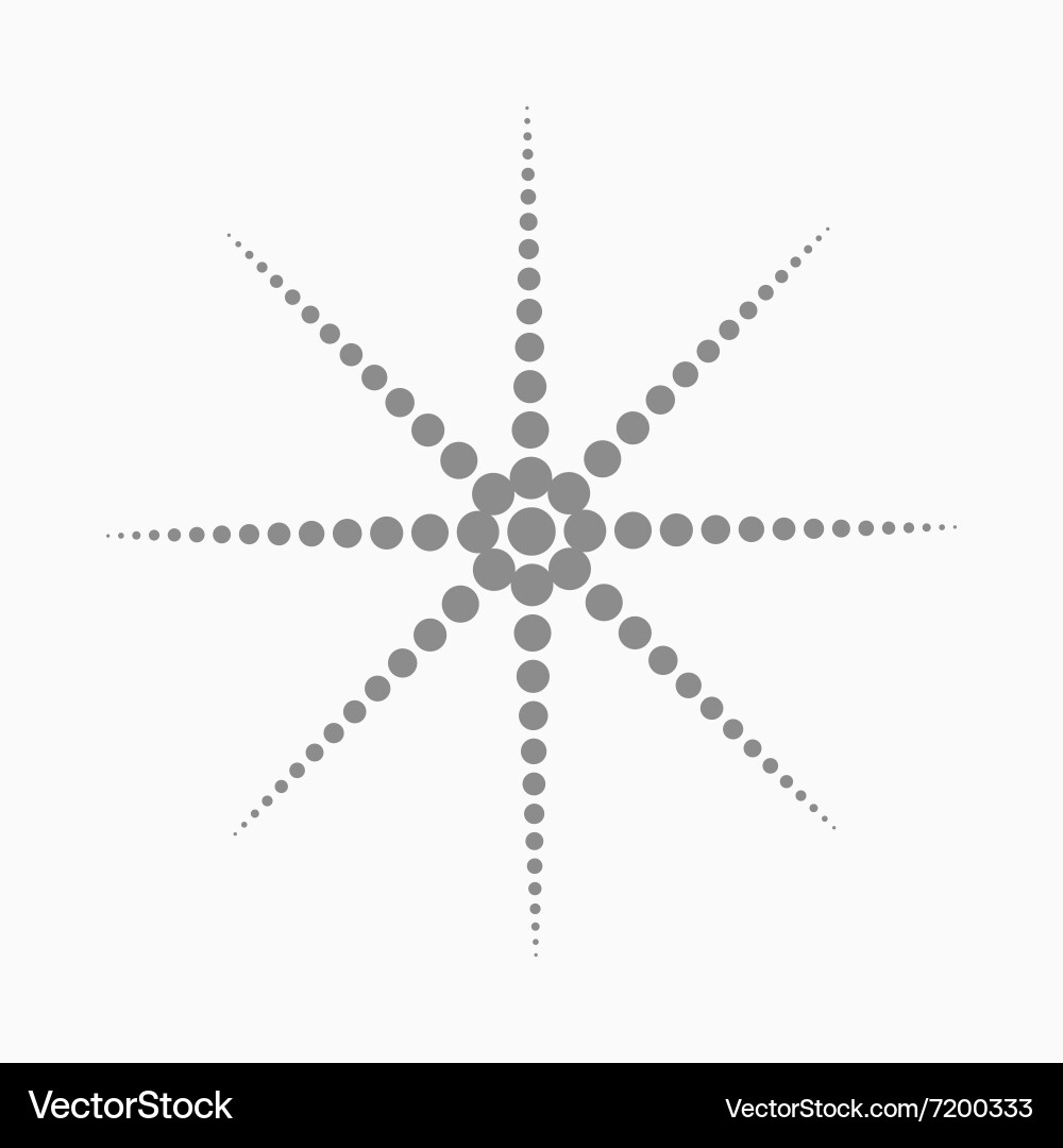 Abstract dotted shape design element vector image