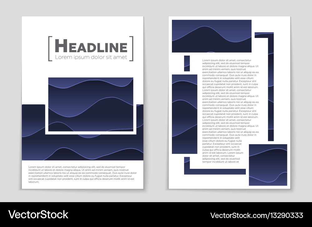 Abstract layout background set for art Vector Image