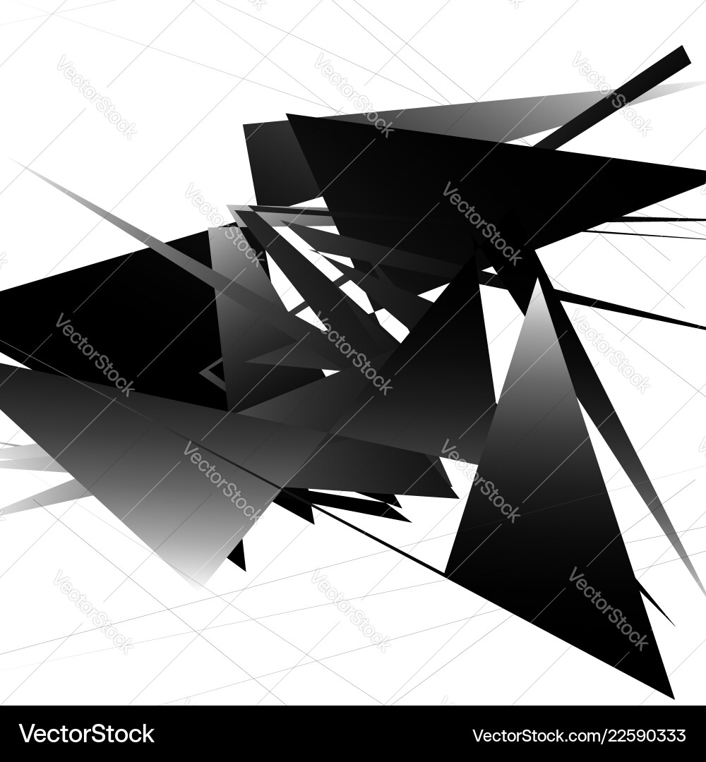 Abstract monochrome pattern texture with edgy Vector Image