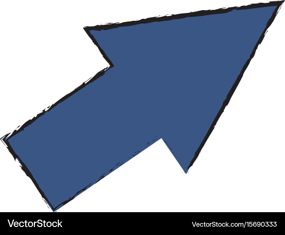 Arrow cursor direction pointer click vector image
