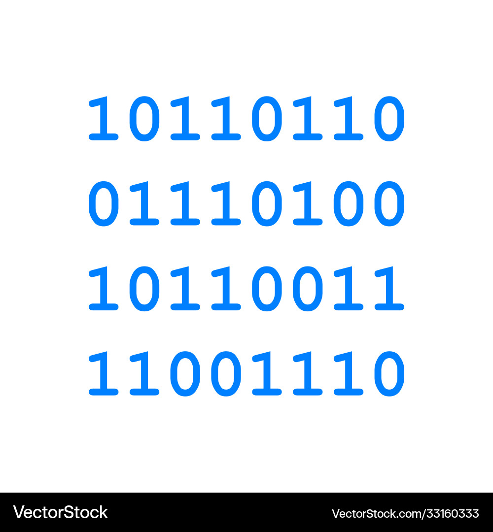 Binary code and background Vector Image