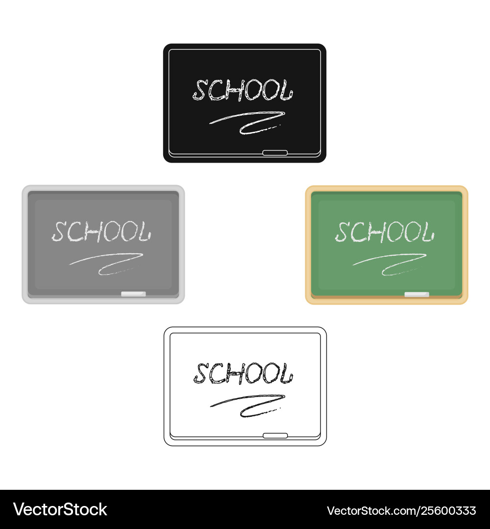 Blackboard with chalk and pointer board vector image